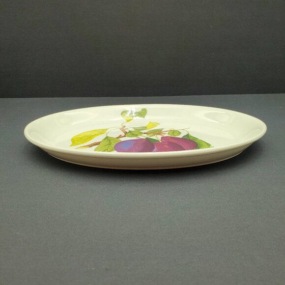 Portmeirion Pomona Reine Claude Plum Oval Steak Platter Serving Plate - Picture 5 of 7